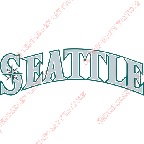 Seattle Mariners Customize Temporary Tattoos Stickers NO.1918